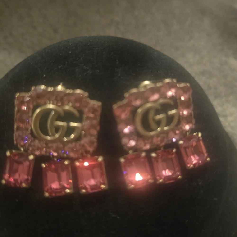 Elegant Pink Crystal Earrings